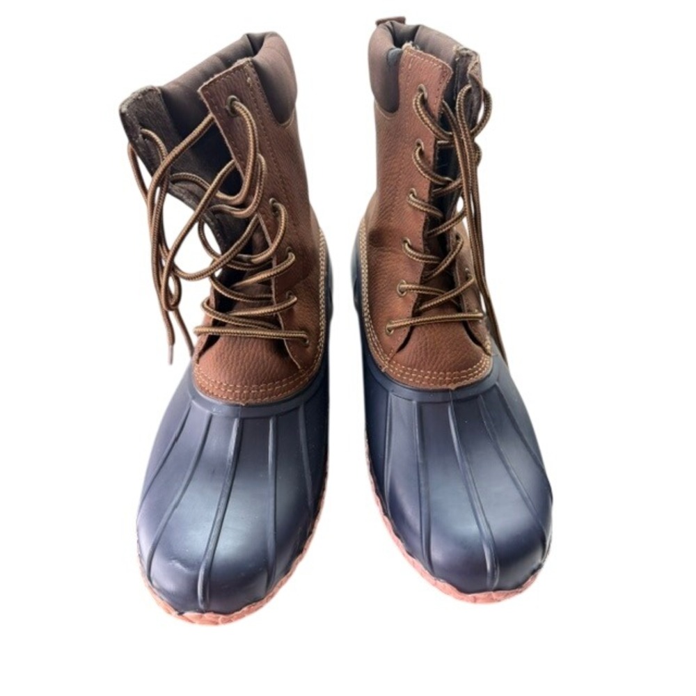 Weatherproof Vintage Adam III Men Brown Navy Duck Boots Size 11M Rain Snow